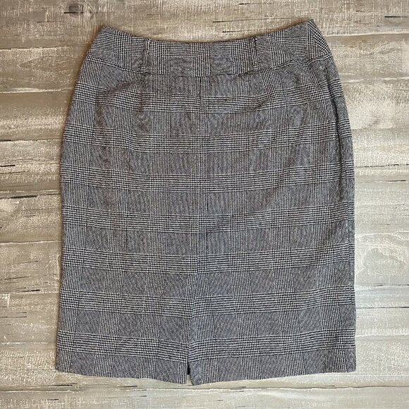 Anne Klein Skirt Women’s Size 14P Petite Grey Plaid Career Business Lined Ladies - Picture 3 of 8